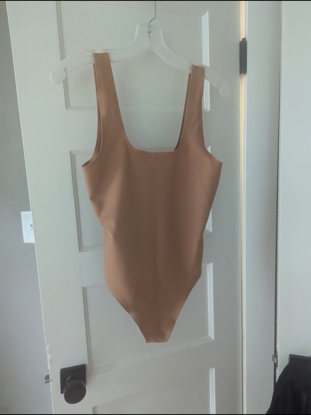 Parachute Body Suit Tank in Tan